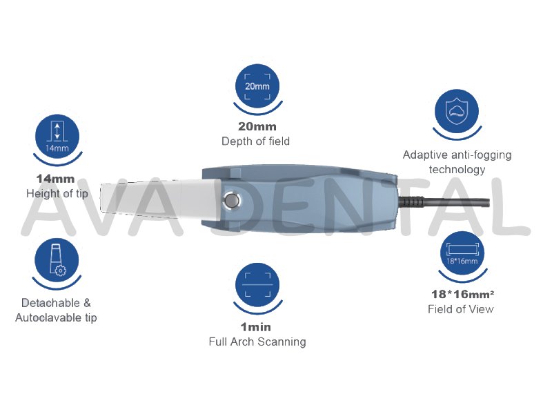 مشخصات اسکنر داخل دهانیQScan7000 Xpect Vision 2