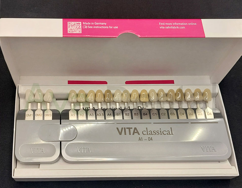 راهنمای رنگ دندان اصلی ویتا Vita | آوادنتال
