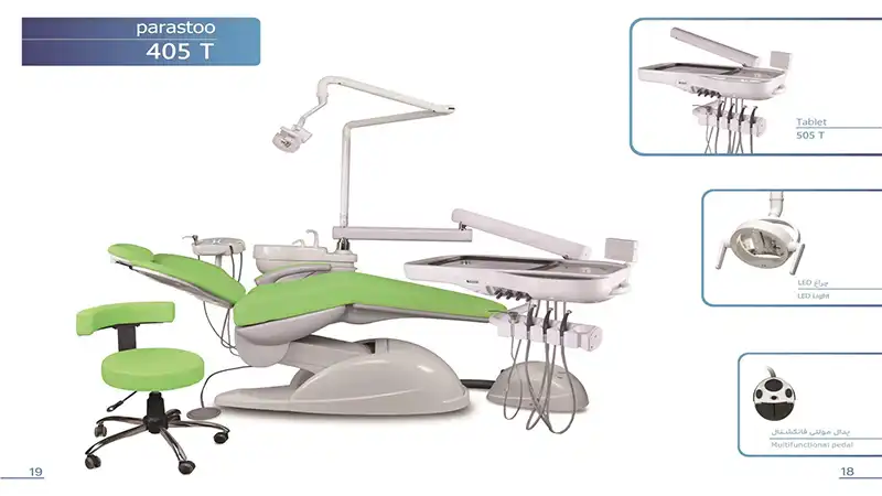 یونیت دندانپزشکی پرستو مدل FX-1020- ویژگی های چراغ