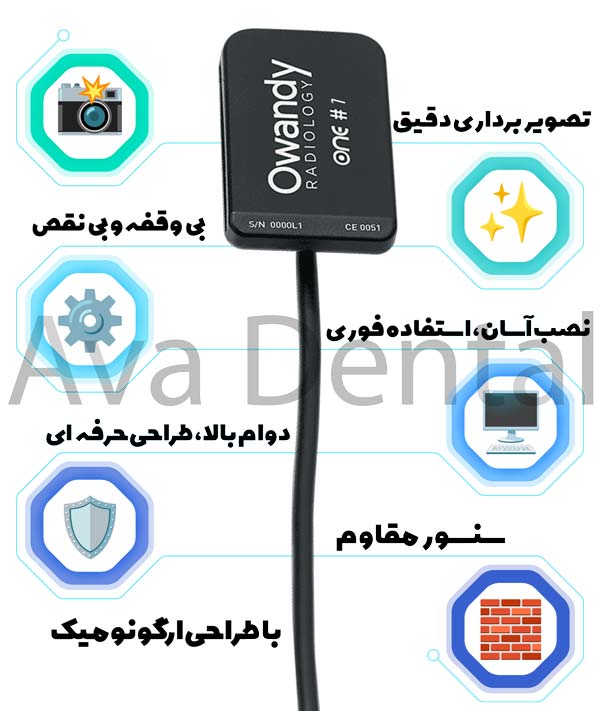 سنسور rvg اوندی Owndy مدل One T1 1 اطلاعات سنسور rvg اوندی مدل one t1